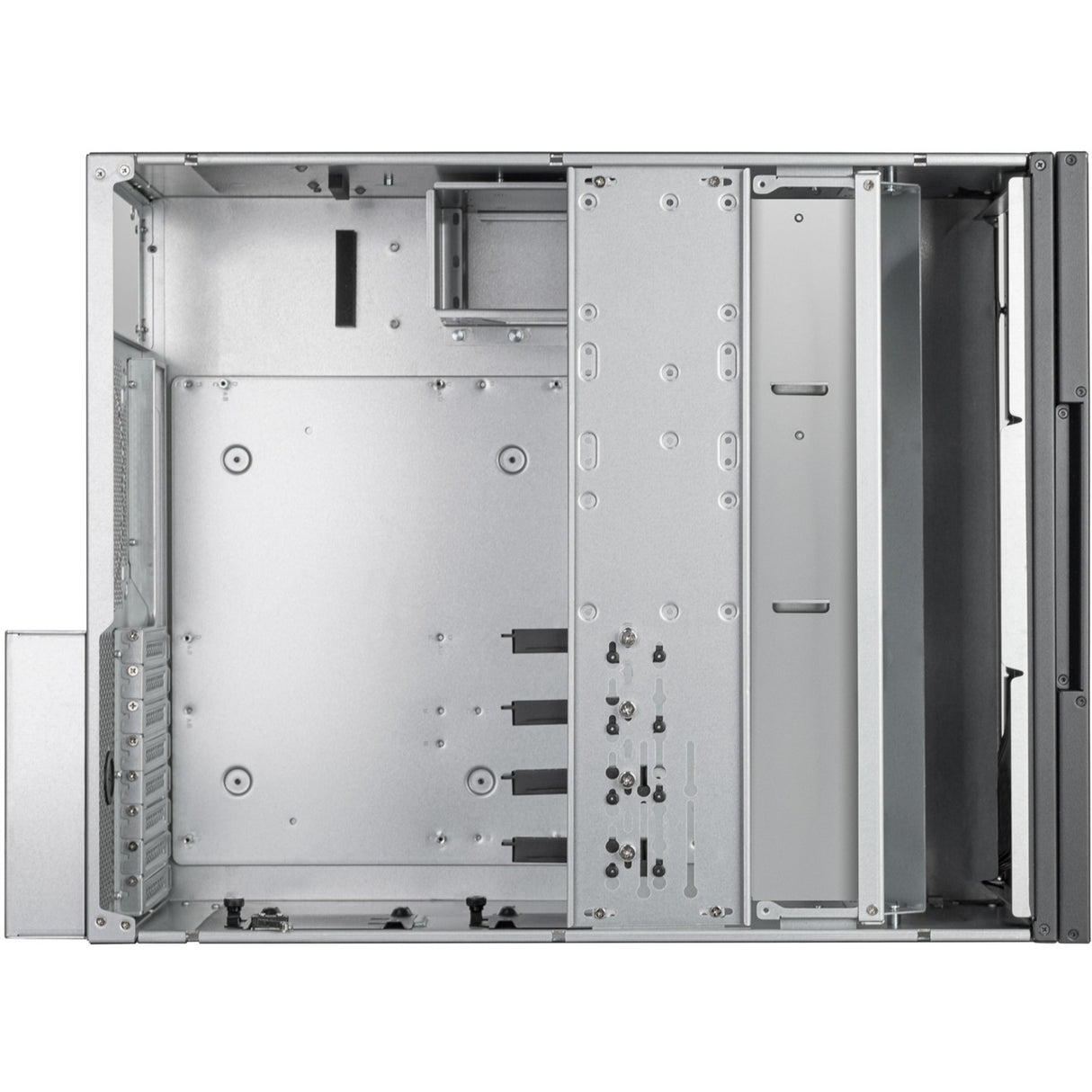 Silverstone rm52 server behuizing (zwart | 2x usb-a | 1x usb-c)