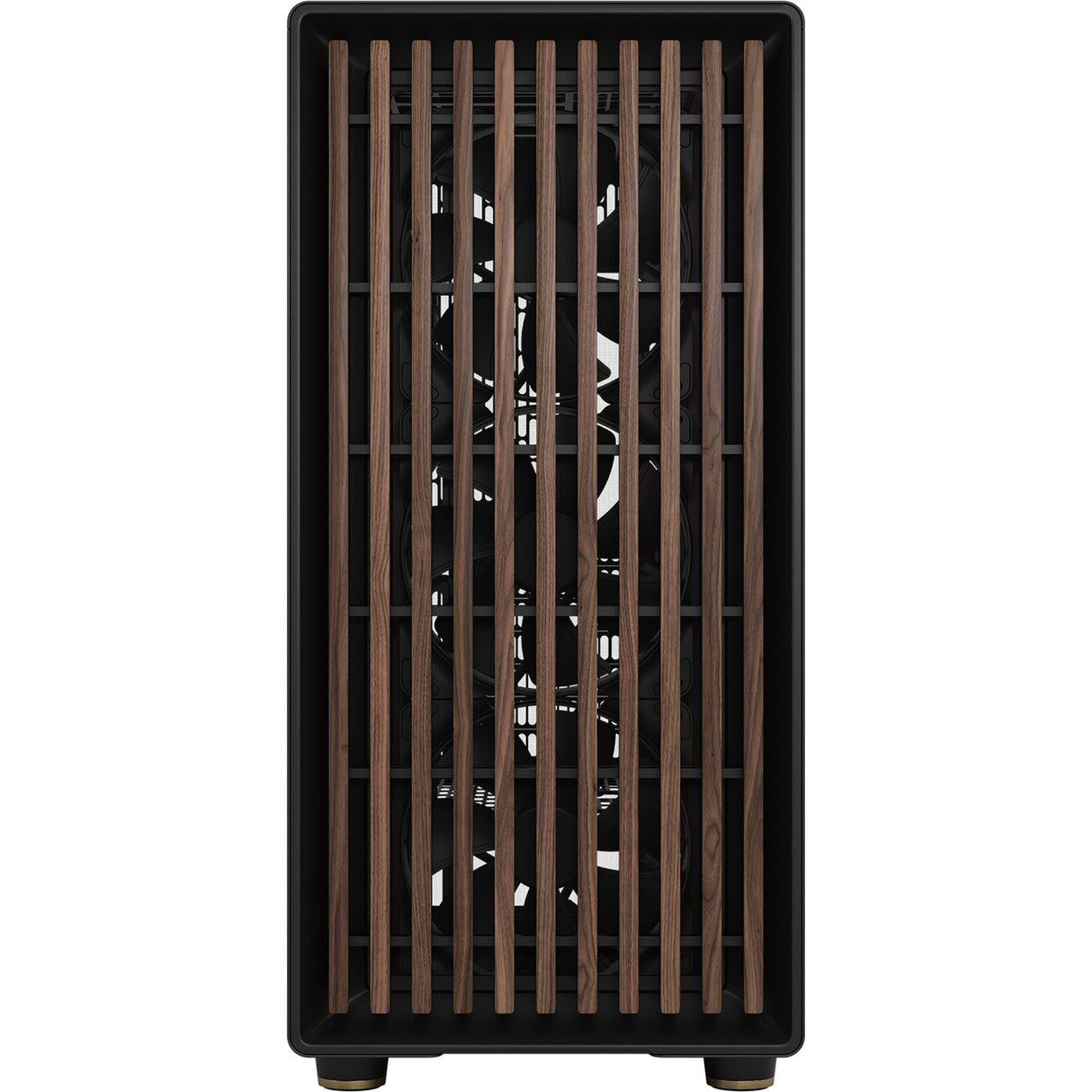 Fractal design north xl rc charcoal black tg dark midi tower behuizing (zwart houtkleur | 2x usb-a | 1x usb-c | tempered glass)