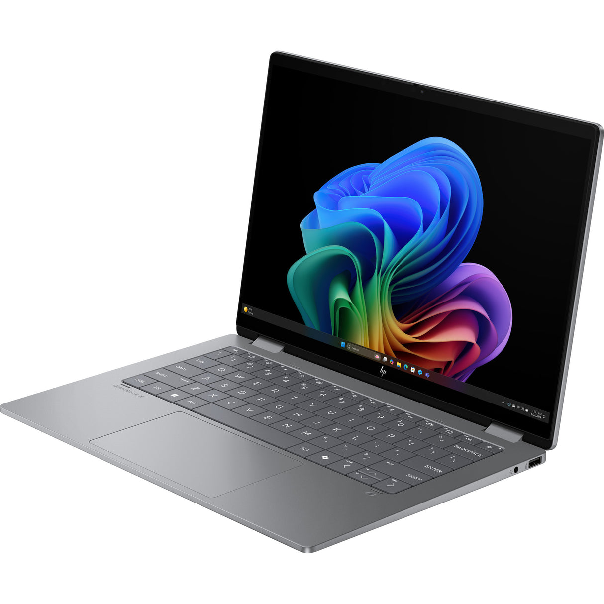 Hp omnibook x flipngai 14-fm0075nd 14 copilot+ 2-in-1 laptop (zilver | core ultra 7 258v | intel arc 140v | 32 gb | 1 tb ssd | touch)