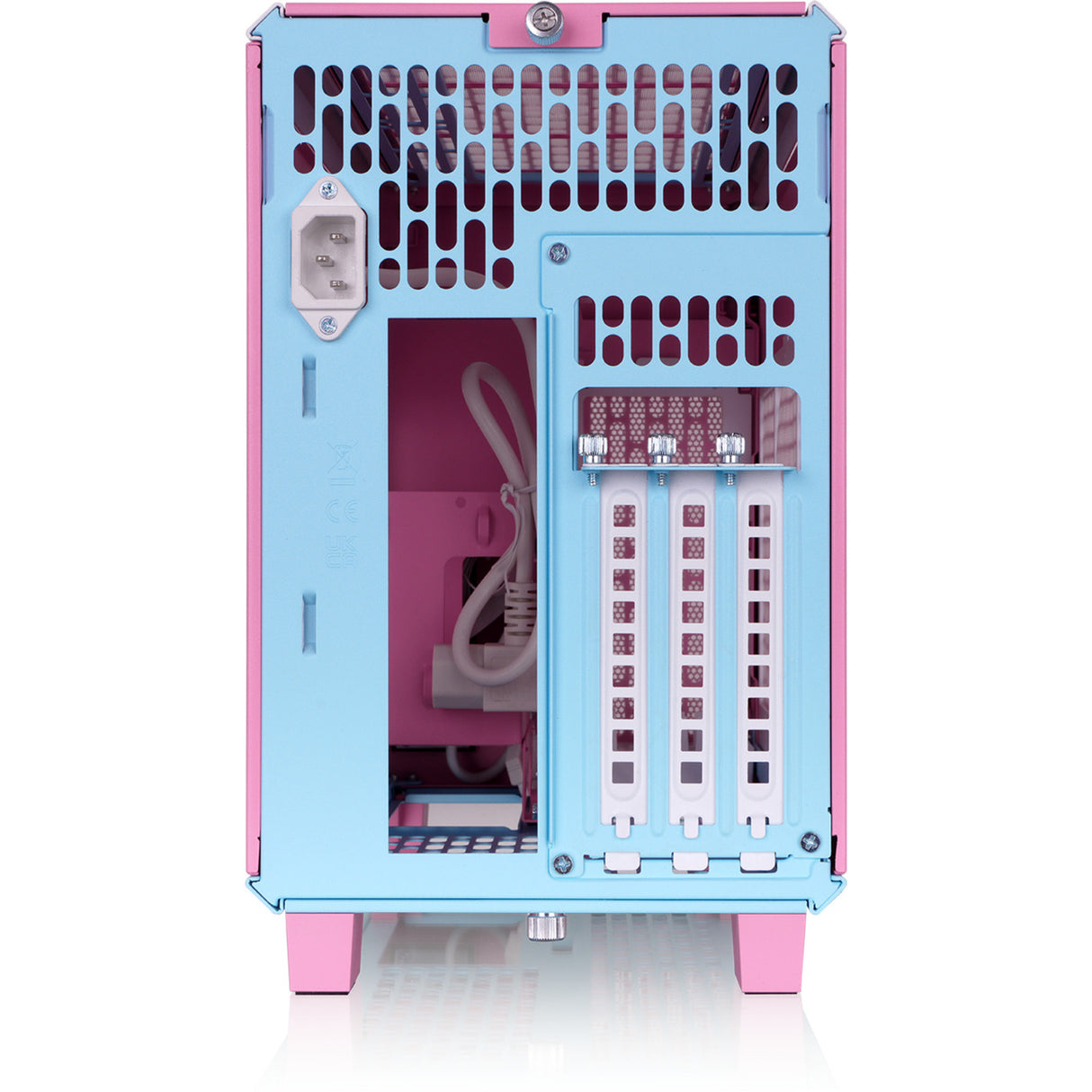 Thermaltake tr100 bubble pink mini tower behuizing (pink | 2x usb-a | 1x usb-c)