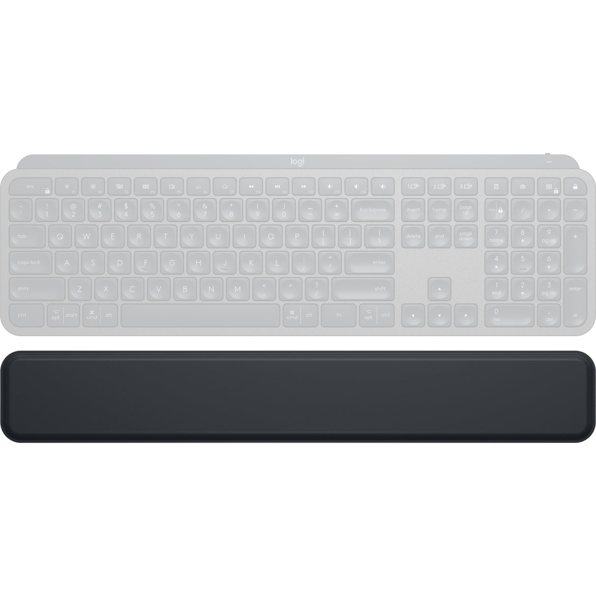 Logitech mx palm rest polssteun (zwart, 956-000001)