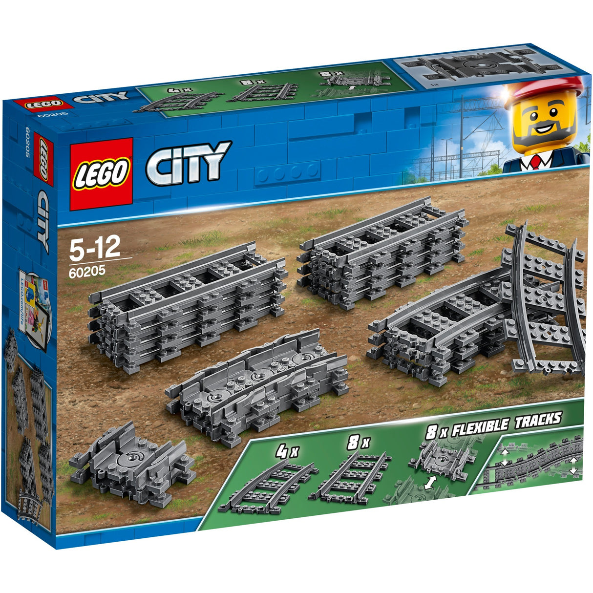 Lego city - treinrails constructiespeelgoed (60205)