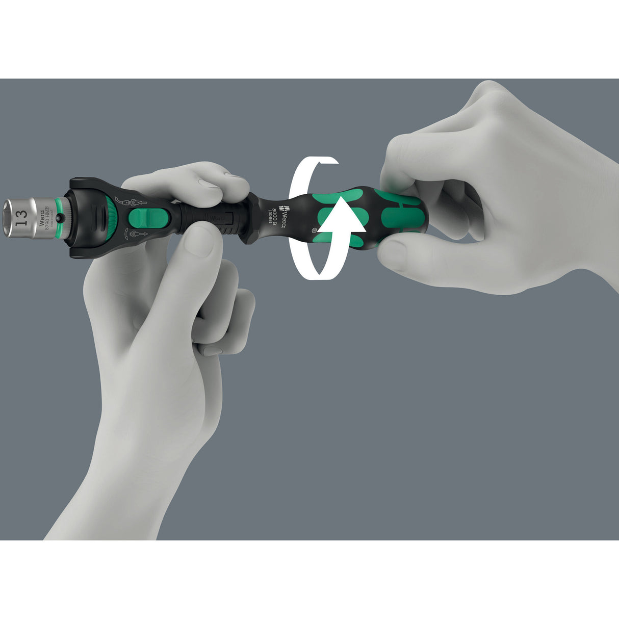 Wera 8000 b black edition zyklop speed ratel met 3 8 aandrijving (zwart groen)