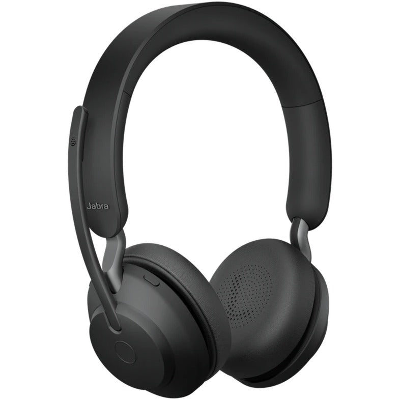 Jabra evolve2 65, uc stereo on-ear headset (zwart, unified communication, bluetooth)