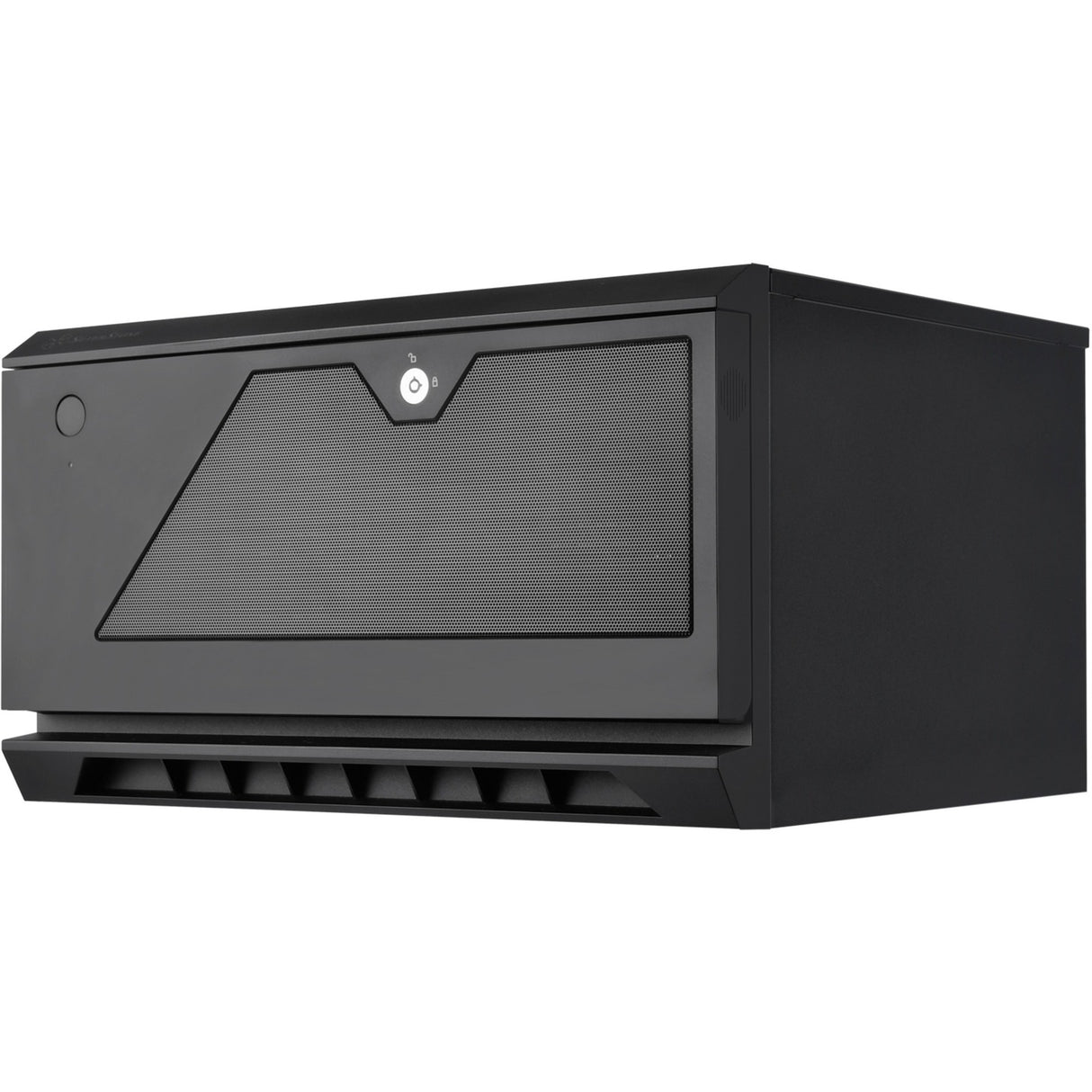 Silverstone cs381b v1.1 rack behuizing (zwart | 2x usb-a 3.2 (5 gbit s) | 2x audio)