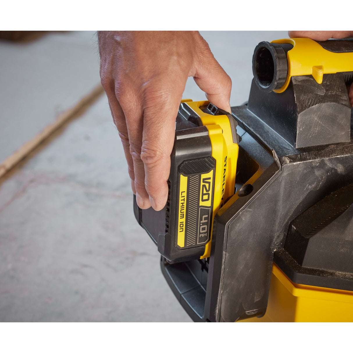 Stanley fatmax v20 18v 7.5l nat en droog accubouwstofzuiger nat- en droogzuiger (geel zwart, accu en oplader niet inbegrepen)