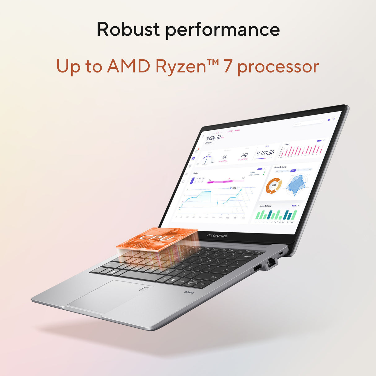 Asus expertbook p1 pm1403cda-s60246x 14 laptop (grijs | r7 170 | radeon 680m | 32 gb | 1 tb ssd)