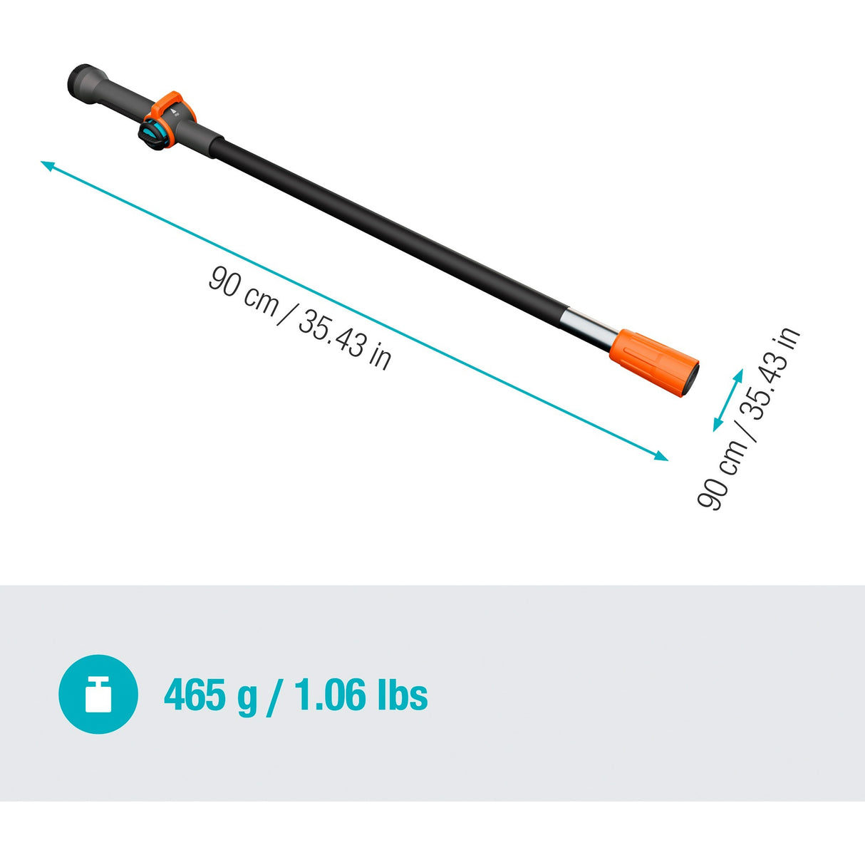 Gardena steel 90 cm combisystem - 18800-20