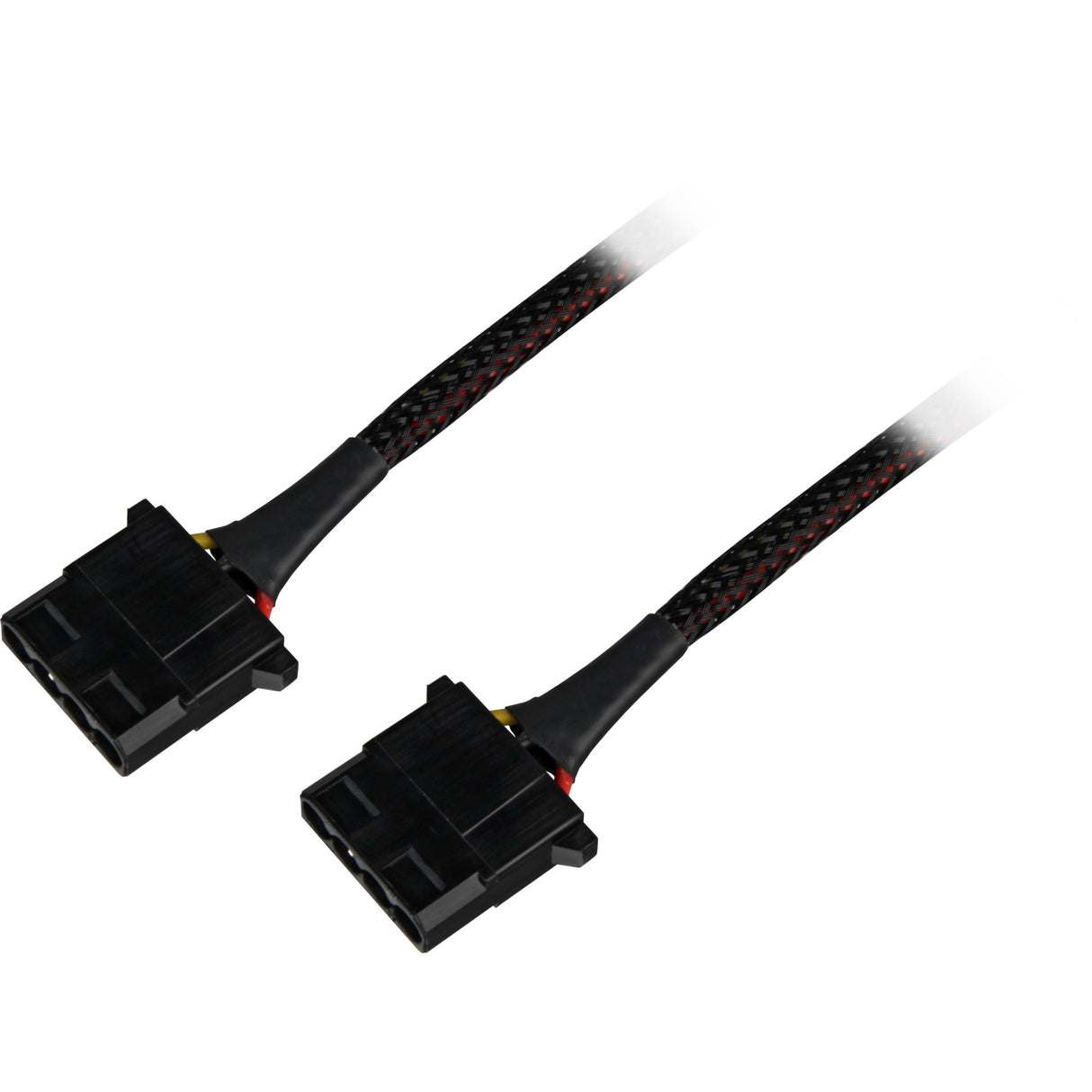 Sharkoon 5,25 4-pin (male) naar 5,25 4-pin (female) y-stroomsplitterkabel (zwart, 15 centimeter)