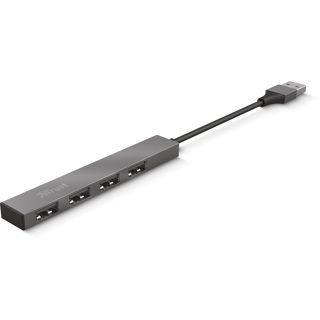 Trust halyx aluminium 4-port mini usb hub usb-hub (aluminium)