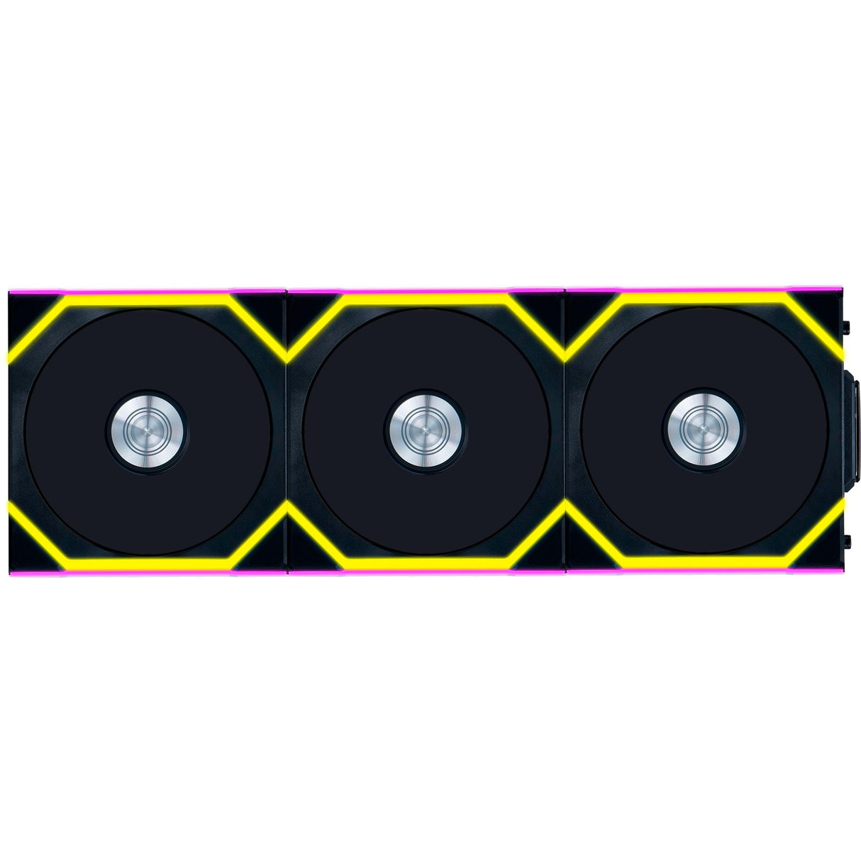 Lian li uni fan sl120 wireless rgb case fans (zwart, 3 stuks, 120 x 124.5 x 28 mm, pwm)