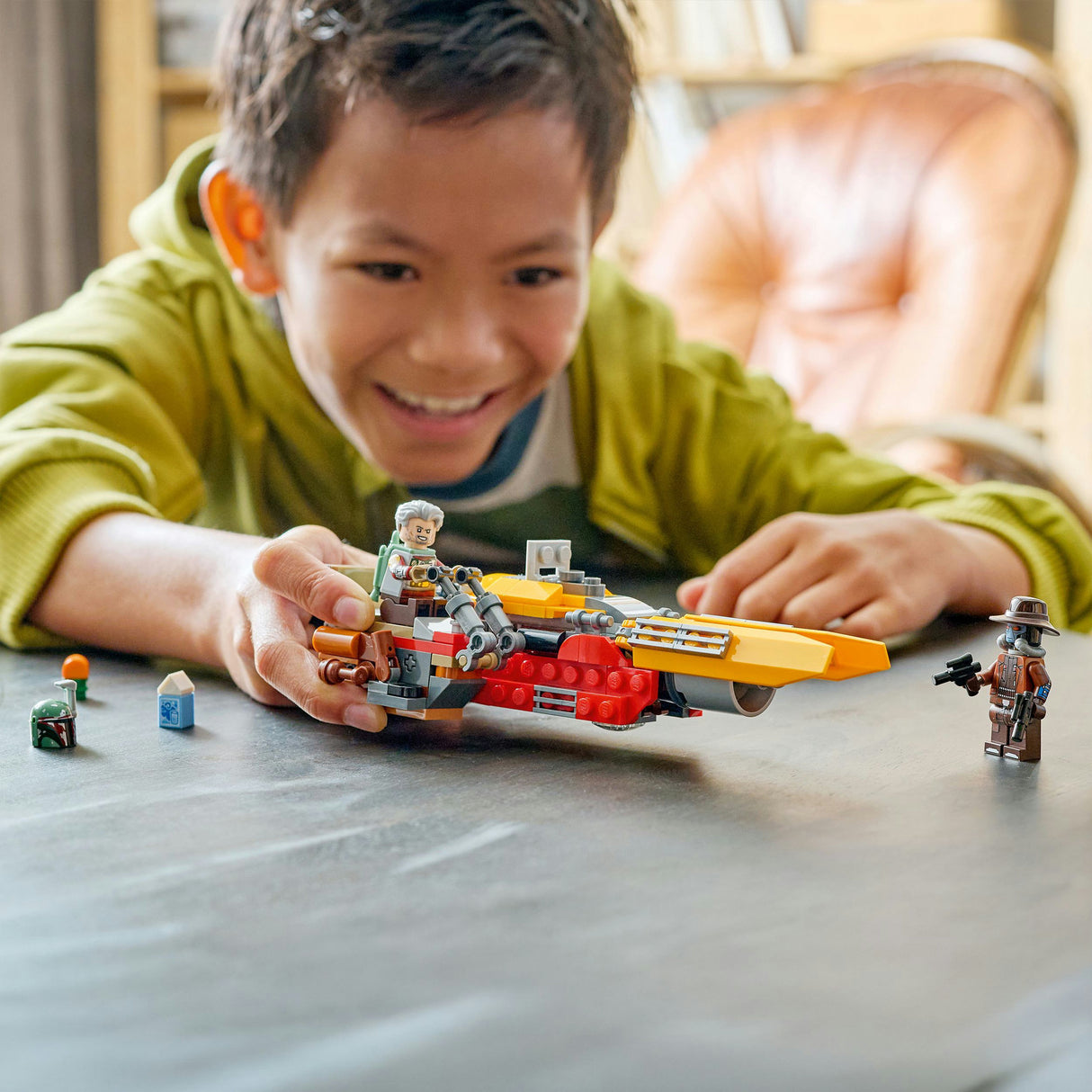 Lego star wars cobb vanths speeder voertuig - decoratie en bouwpakket voor kinderen - 75437