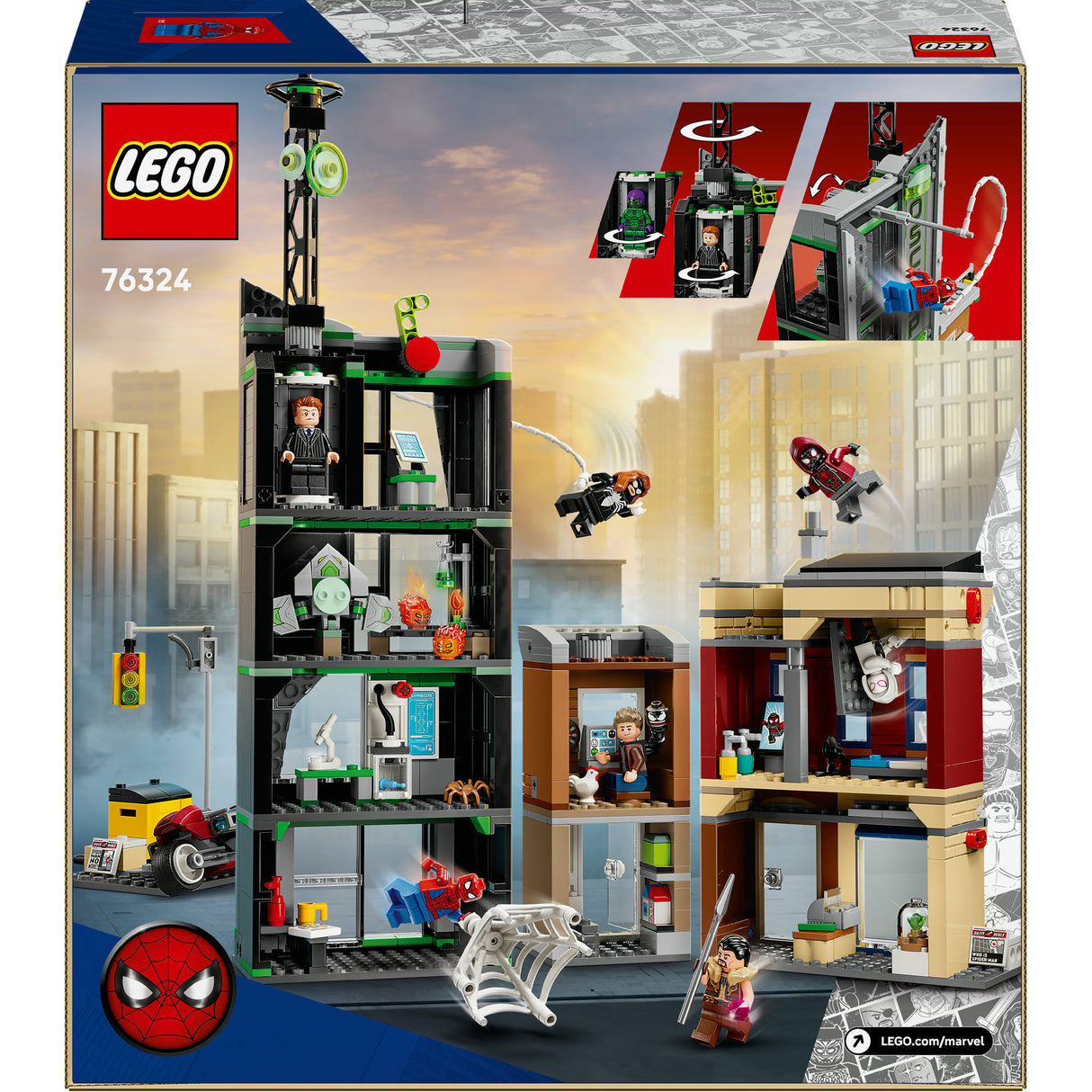 Lego super heroes marvel 76324 spider-man vs. oscorp