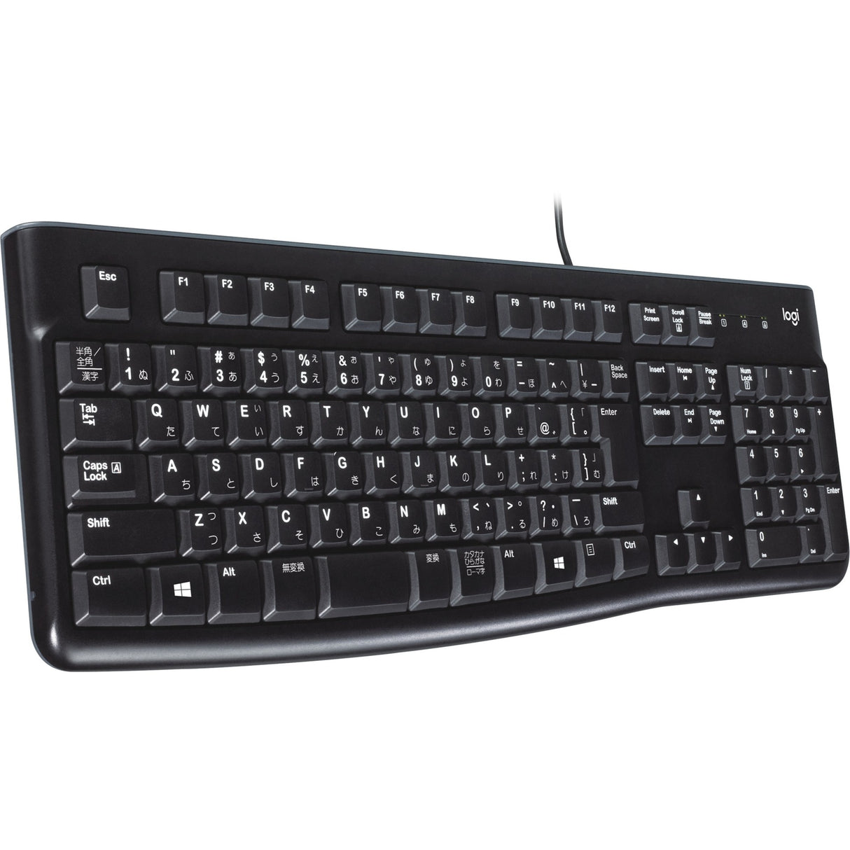 Logitech keyboard k120 for business (zwart, eu lay-out (qwerty), rubberdome, 100%)