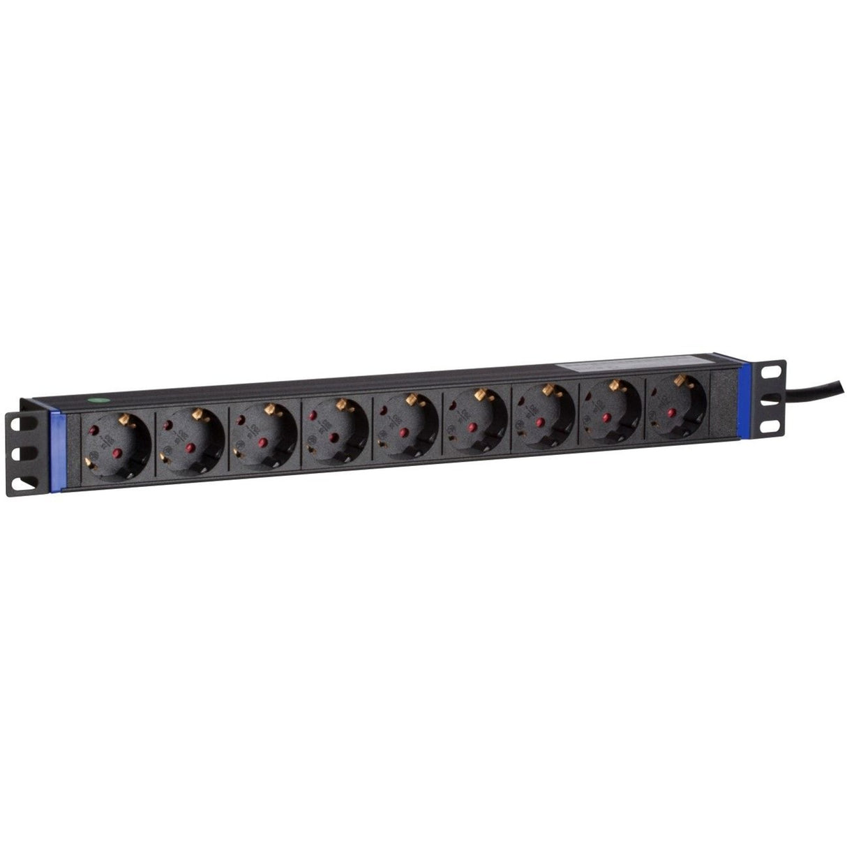 Dsi 19 inch 9 voudige stekkerdoos stekkerdoos (zwart)