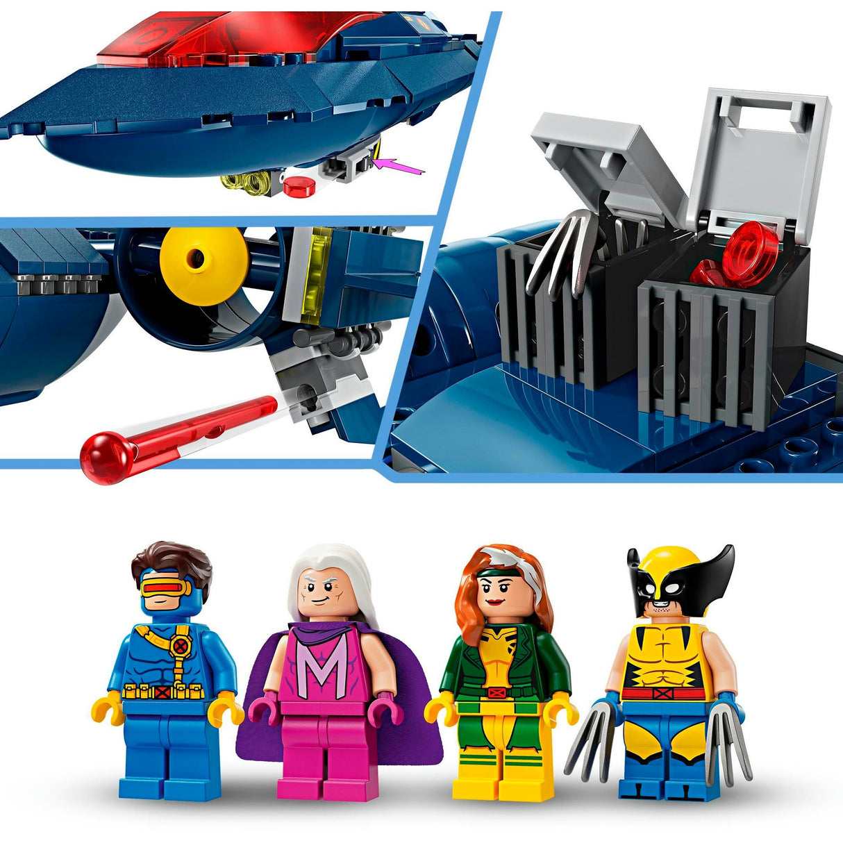 Lego super heroes 76281 x-men x-jet