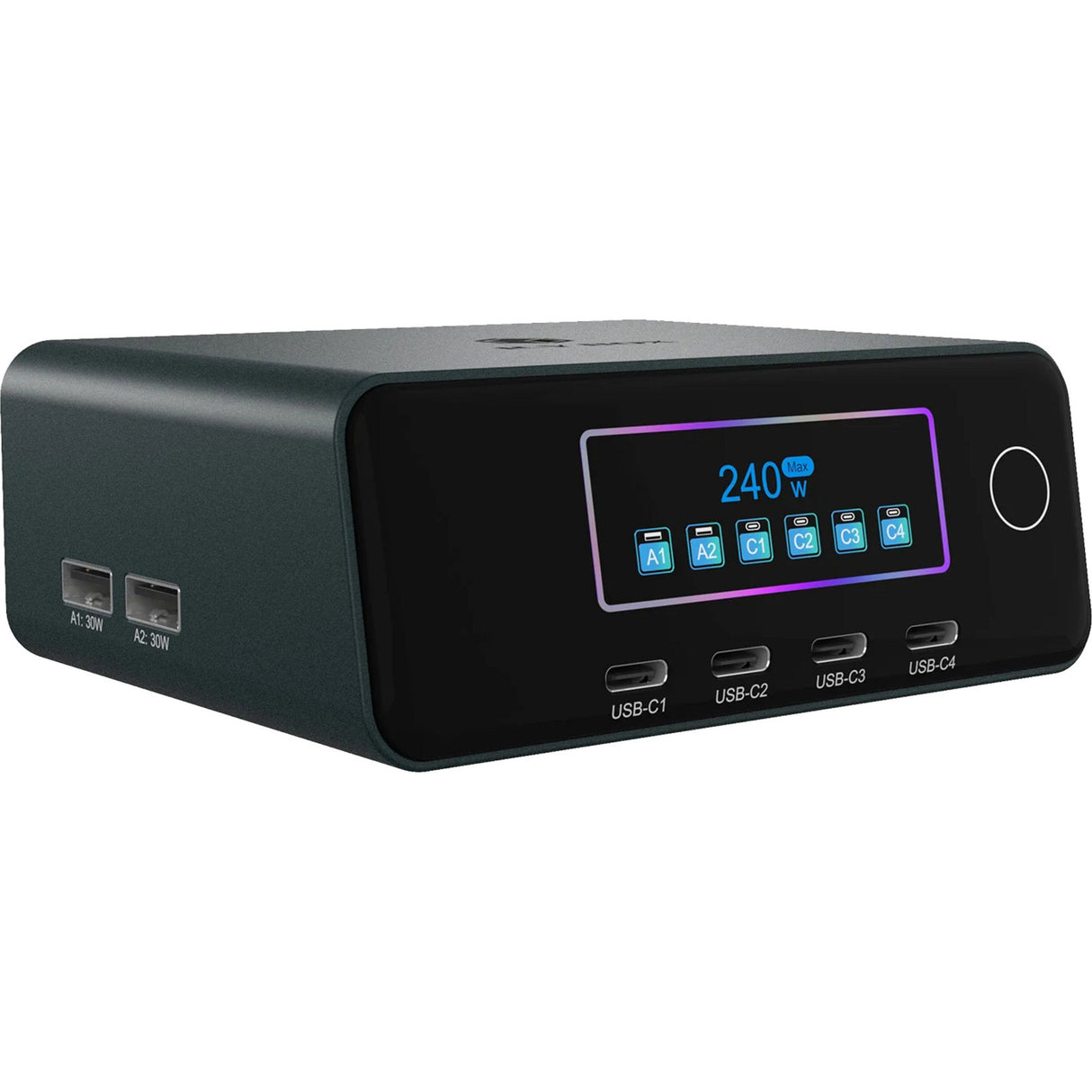 Icy box 240w gan (zwart)