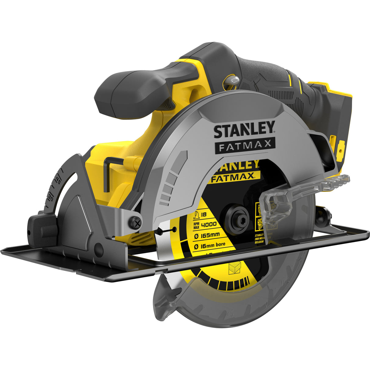 Stanley fatmax v20 18v handcirkelzaag (zwart geel, accu en oplader niet inbegrepen)