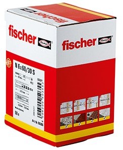 Fischer n 6x80 50 s nagelplug (50) 50 st - 50353