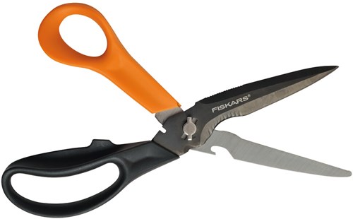 Fiskars cuts more multifunctionele schaar - met beschermhoes - 23 cm