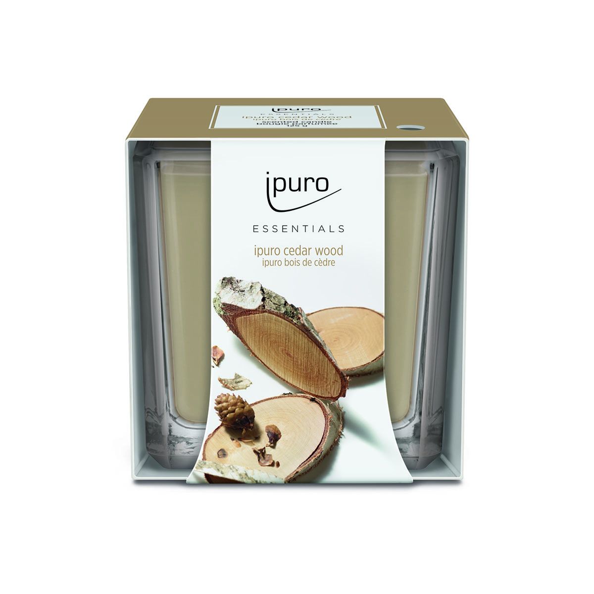 Ipuro geurkaars cedar wood 125gr.