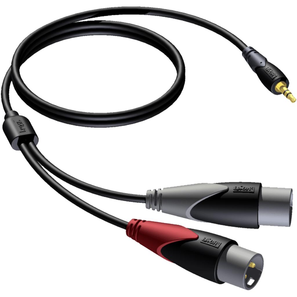 Abi aux naar xlr kabel