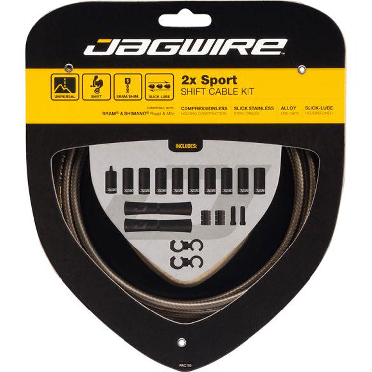 Jagwire 2x sport shift set | white