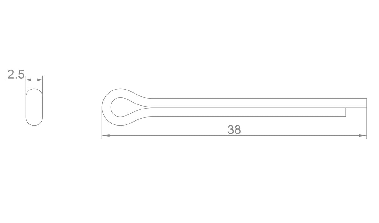 Katana split pins for shimano sram avid disc pads (2 pieces)