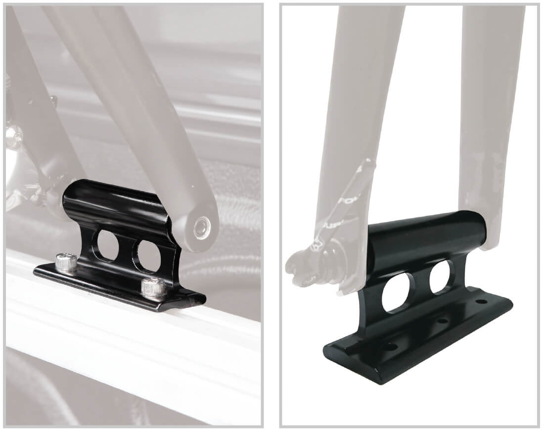 Katana universal bike carrier with fork attachment