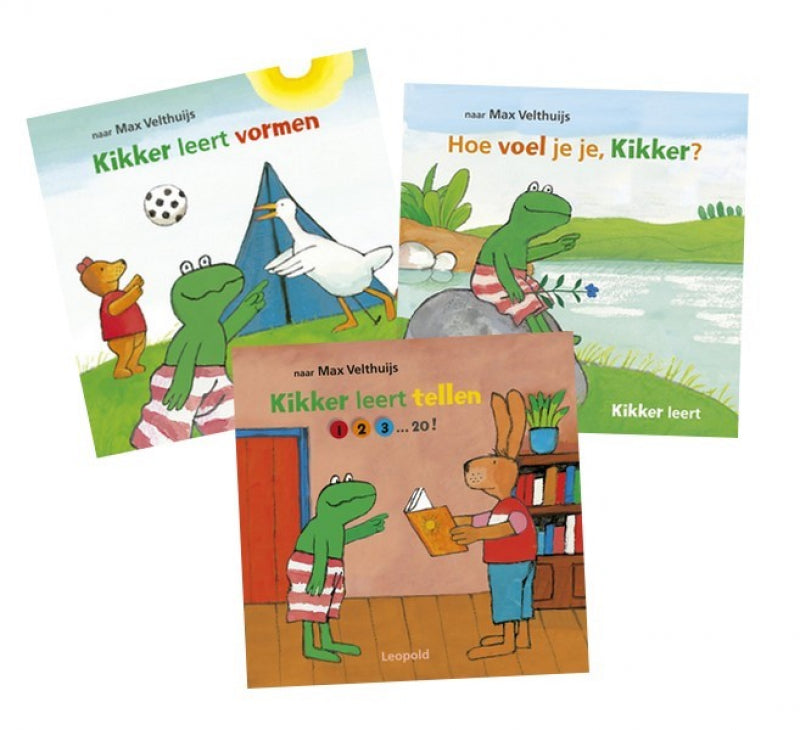 Leopold kikker leert (set 3 voor 2)