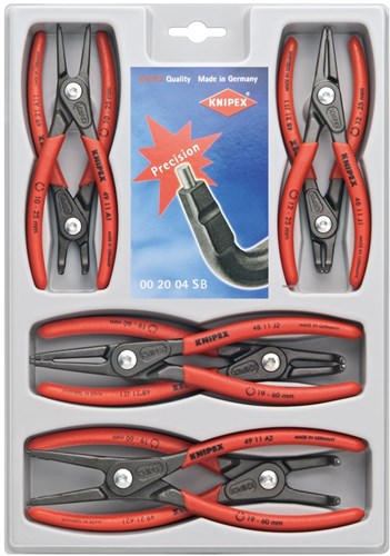 Knipex borgveertangen set type 48 + 49 8-delig - 00 20 04 sb - 002004sb