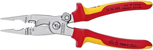 Knipex elektro installatietang verchroomd 200 mm - 1396200