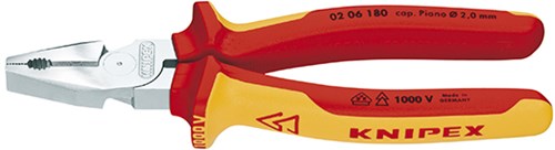 Knipex kracht-kombitang verchroomd 180 mm - 0206180