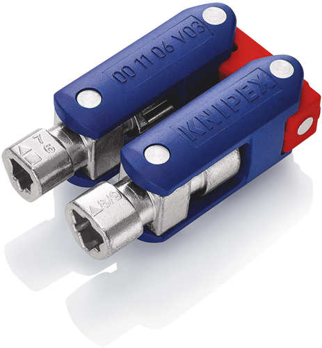 Knipex schakelkastsleutel doublejoint | lengte 62 mm | zelfbedieningskaart blister - 00 11 06 v03