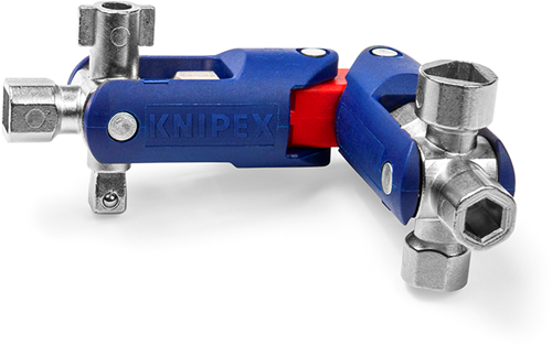 Knipex schakelkastsleutel | voor alle standaard afsluitsystemen | lengte 161 mm - 00 11 06 v04