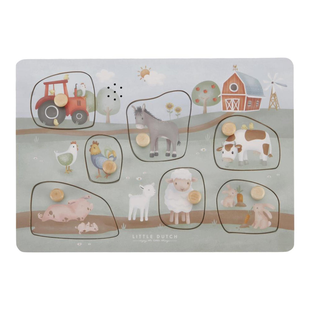 Little dutch - little farm geluiden puzzel fsc