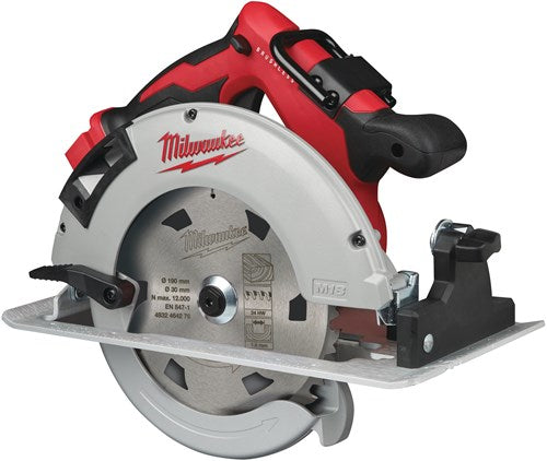 Milwaukee m18 blcs66-0x koolborstelloze 66 mm cirkelzaagmachine voor hout en kunststof | zonder accu's en lader - 4933464589