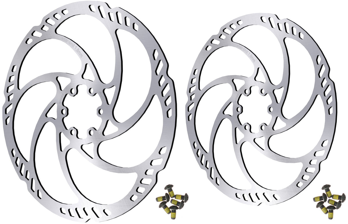 Magura storm hc 6-bolt disc rotor set 180 160mm
