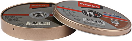 Makita accessoires makita d-65969-12 doorslijpschijf 125x22,23x1,0mm rvs ve=12