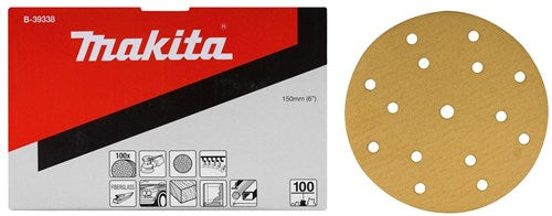 Makita accessoires schuurschijf yellow diameter 150mm korrel 240