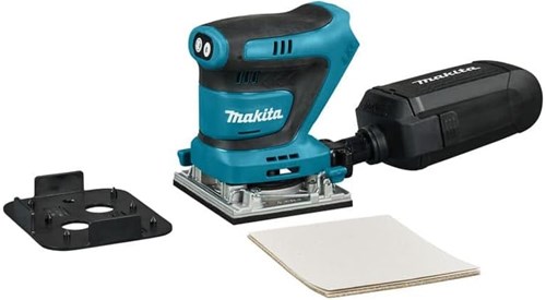 Makita dbo482zj accu handpalm vlakschuurmachine | 18v | zonder accu's en lader | in m-box koffer - dbo482zj