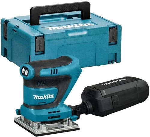 Makita dbo482zj accu handpalm vlakschuurmachine | 18v | zonder accu's en lader | in m-box koffer - dbo482zj