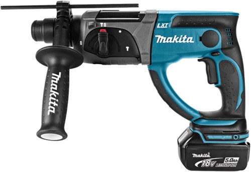 Makita dhr202rtj 18v accu combihamer | sds-plus | 5.0ah li-ion - dhr202rtj