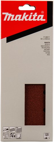 Makita accessoires makita p-36011 schuurvel 93x230 k120 red