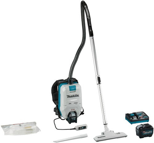 Makita vc008gl201 | 40v max rugstofzuiger | 2 x 8.0 ah accu + snellader vc008gl201