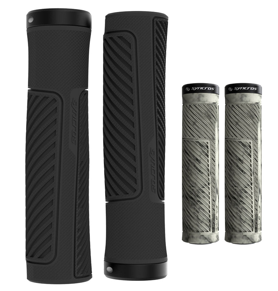 Syncros xc lock-on grips s | marble gobi beige black