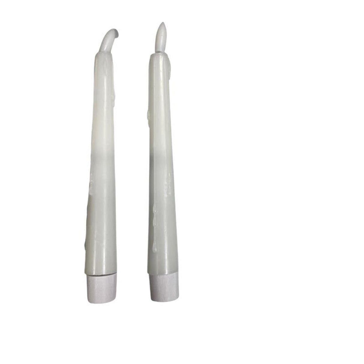 Magic flame candles led diner druip 20cm wit set a 2