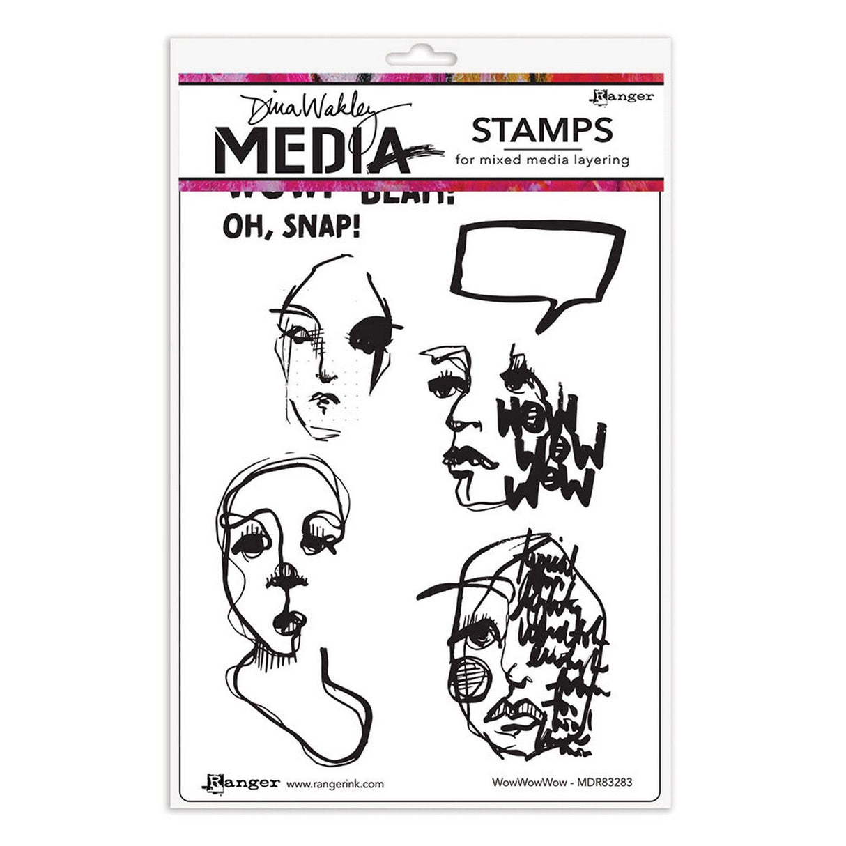 Ranger ink ranger • dina wakley media cling stamps wowwowwow