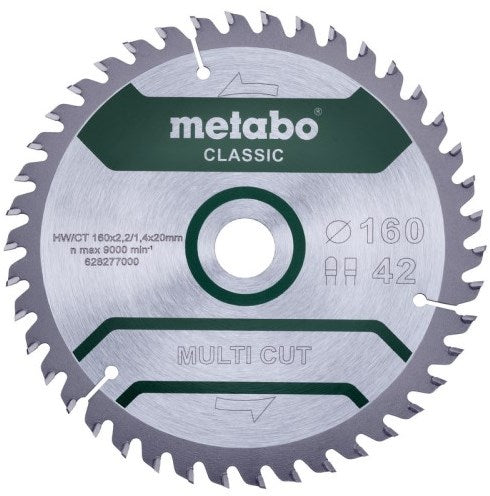 Metabo accessoires cirkelzaagblad | multi cut classic | 160x20mm | z42 fz tz 10° - 628277000