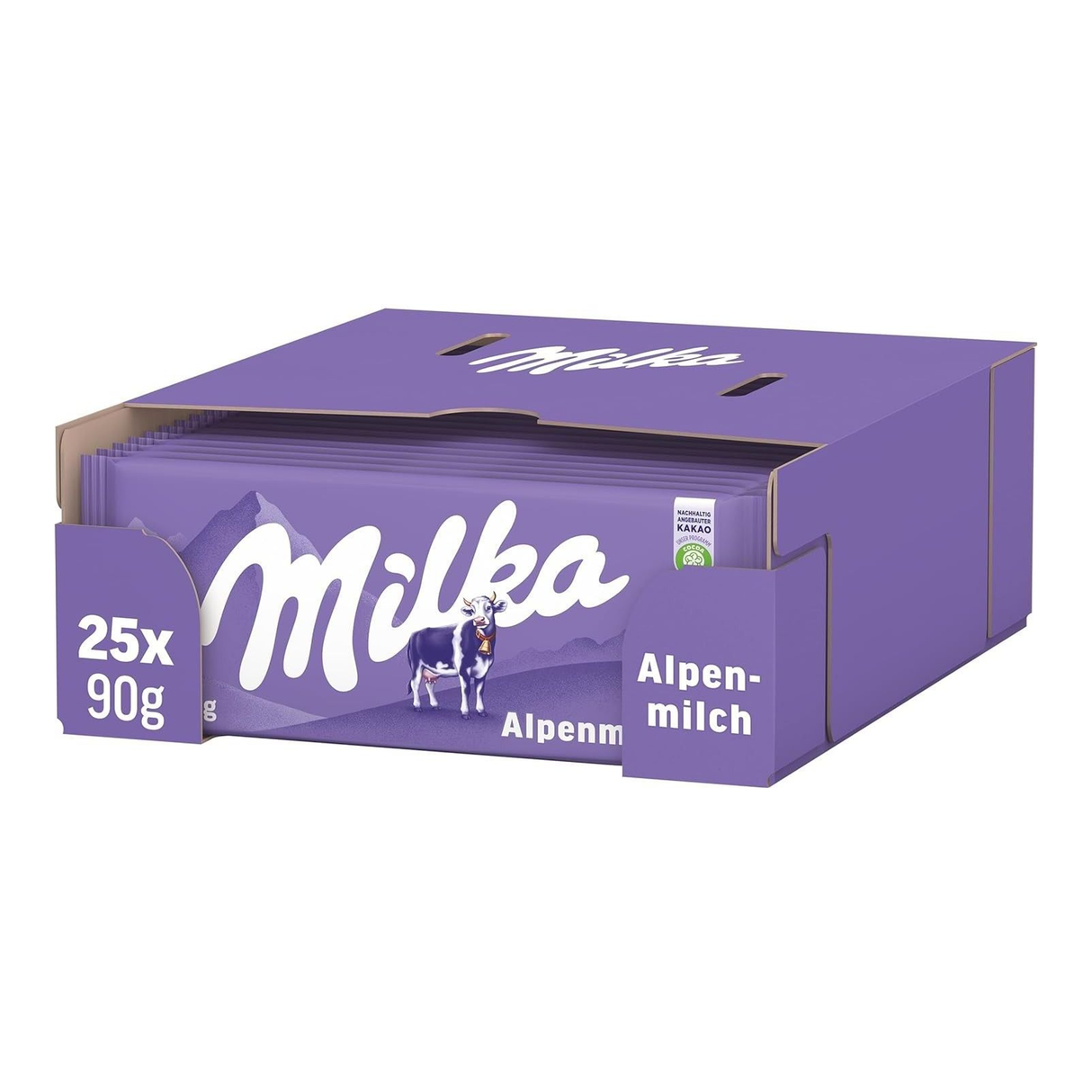 Milka alpenmelk flowpack (25x 90gr)